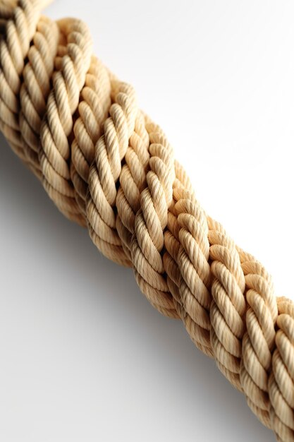 ropes isolated on a white background Generative AI