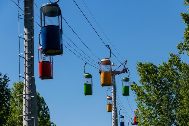 Ropeway in Kharkov city Ukraine