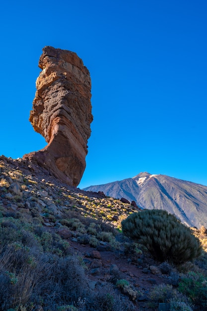 Roque Cinchado op de Teide op het eiland Tenerife in Spanje