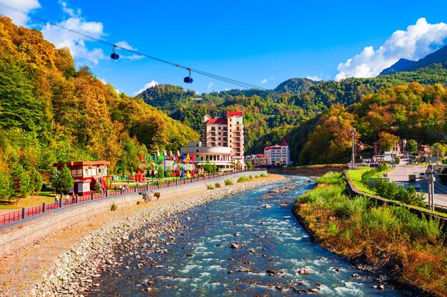 Rosa khutor embankment in sochi