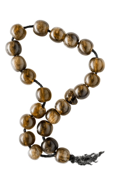 Rosary beads isolated