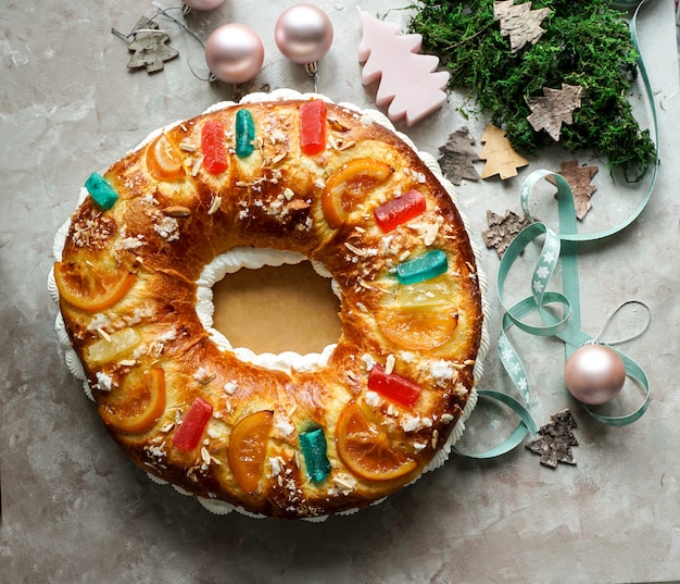 Roscon de Reyes, Rosca de Reyes of Epiphany cake, Kings cake