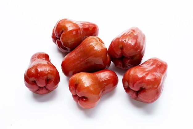 Rose apple isolated on the white background