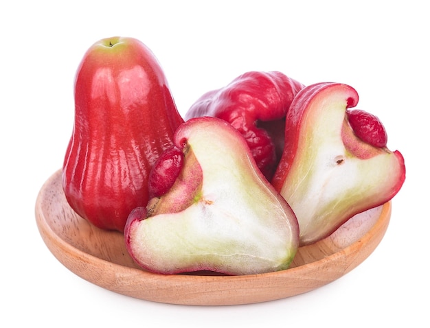 Rose apple isolated on the white background