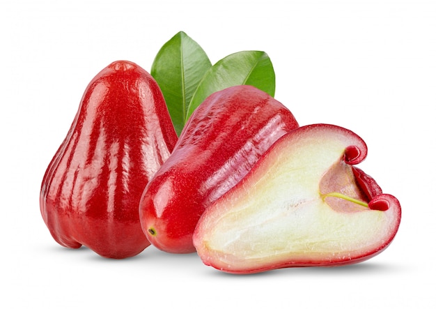 Rose apple isolated on white