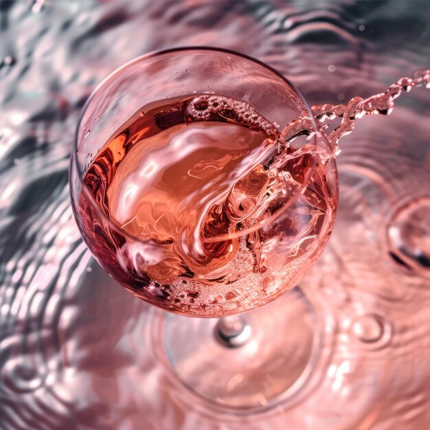 Foto marchio di bevande al vino rosso