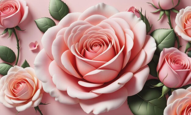 rose floral background