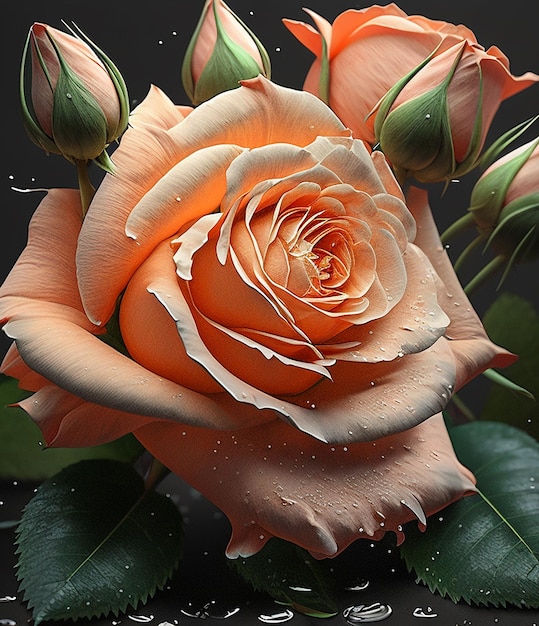 Rose Flower Generative AI