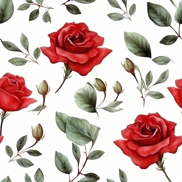 rose flowers pattern