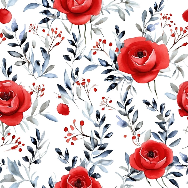 Photo rose flowers pattern