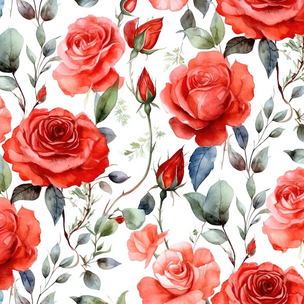 rose flowers pattern