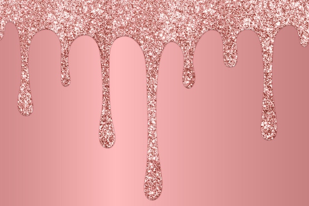 Rose gold dripping glitter background dripping glitter\
background