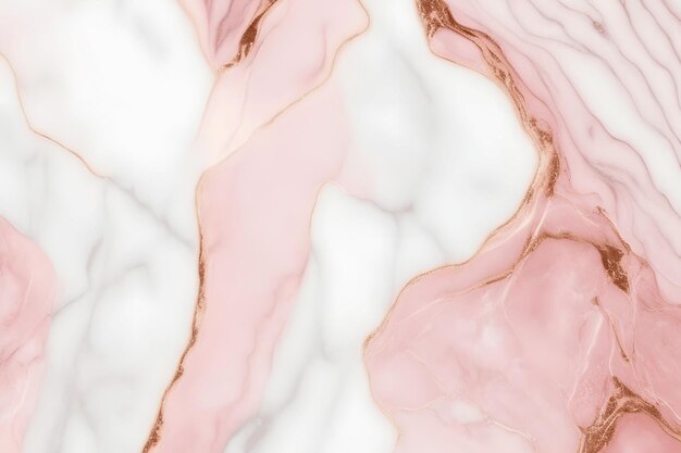 Rose Gold Marble Texture Background Ai Созданный