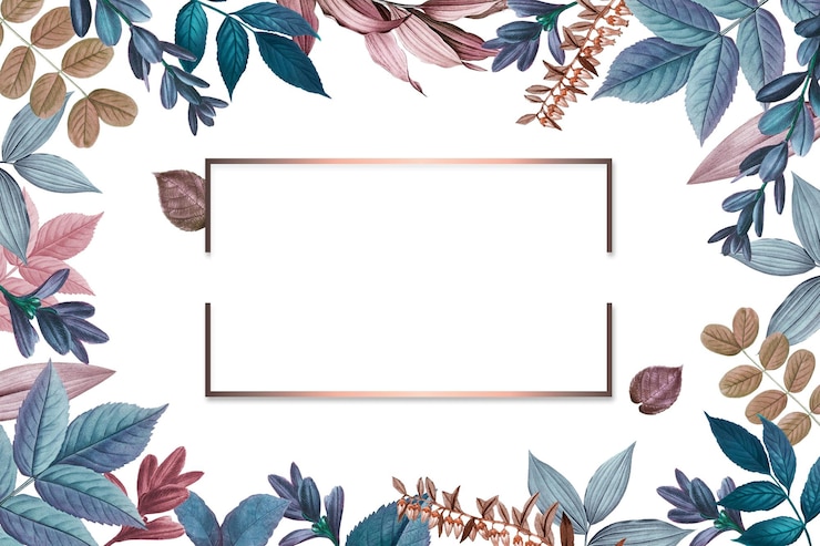 Photo rose gold rectangular frame transparent png