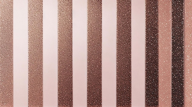 Rose gold stripes glitter tiles background