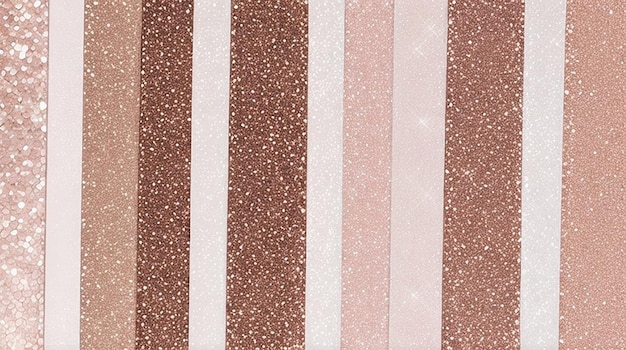 Rose gold stripes glitter tiles background