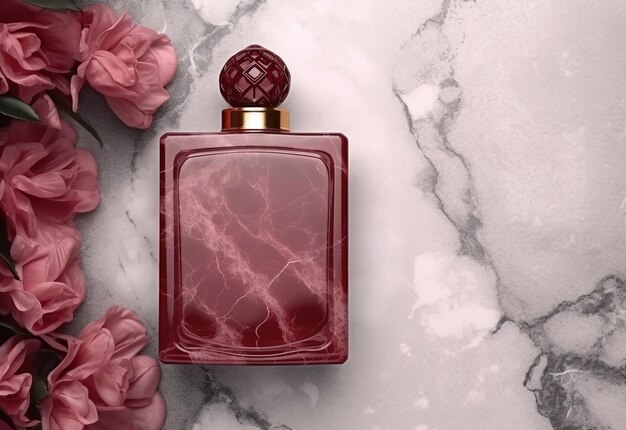 Rose parfum mock-up