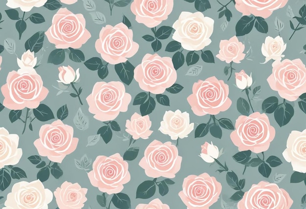 Photo rose pattern background