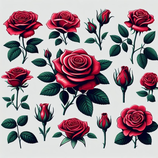 rose pattern design