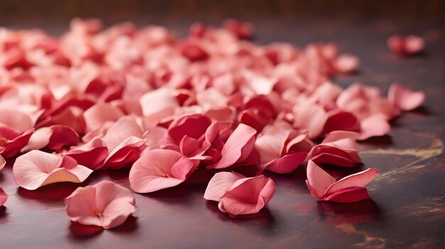 Rose Petal on Abstract Background