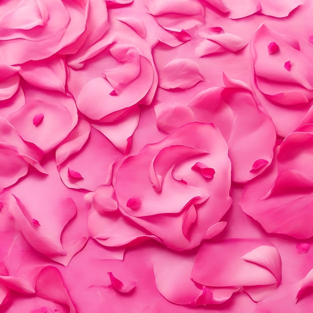 Photo rose petals pink background image ai generated