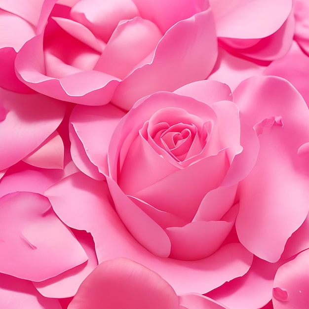 Rose petals Pink Background image AI Generated
