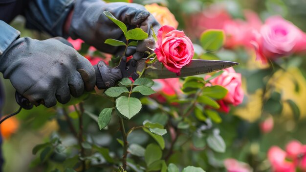 Photo rose pruning for beginners