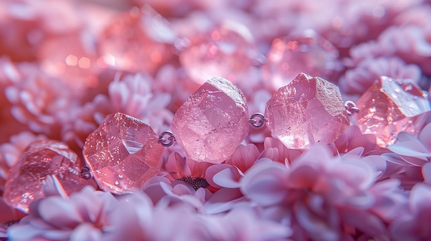 Rose quartz pastel gemstone necklaces wallpaper