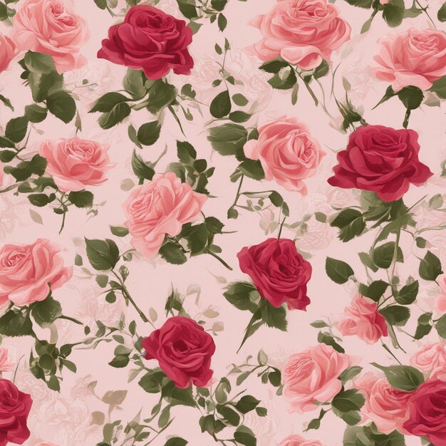 A rose seamless patten digital art