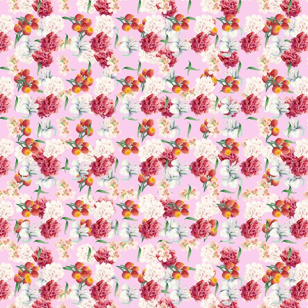Photo rose seamless pattern design