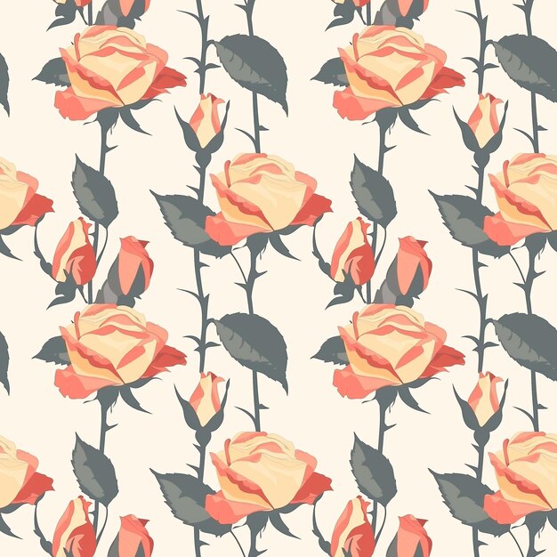 rose tile pattern floral design tilework patterned botanical