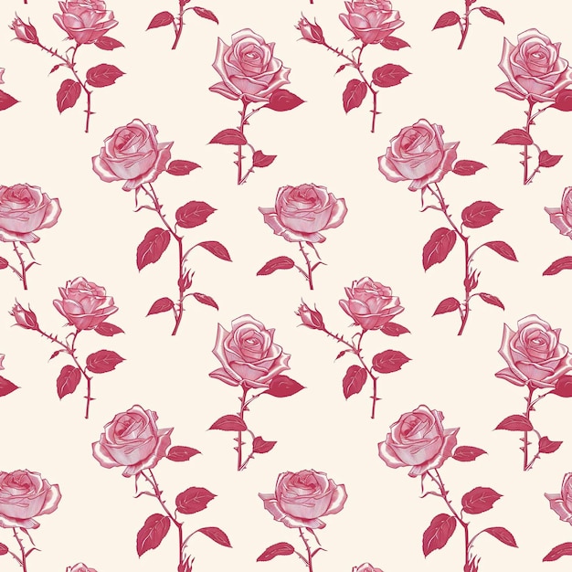 rose tile pattern floral design tilework patterned botanical