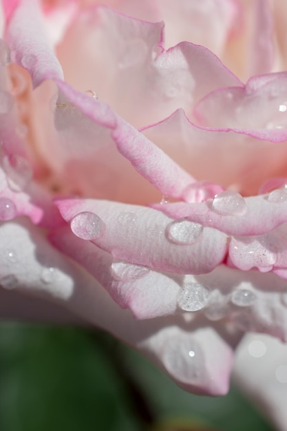 Rose with water drops on it