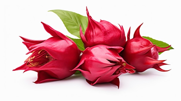 Photo roselle fruit isolated on white background