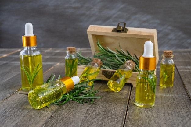 Rosemary essential oils for skin treatment