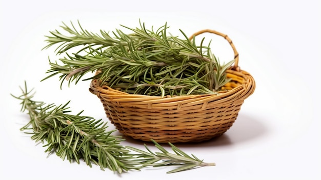 Rosemary Isolated on White Background