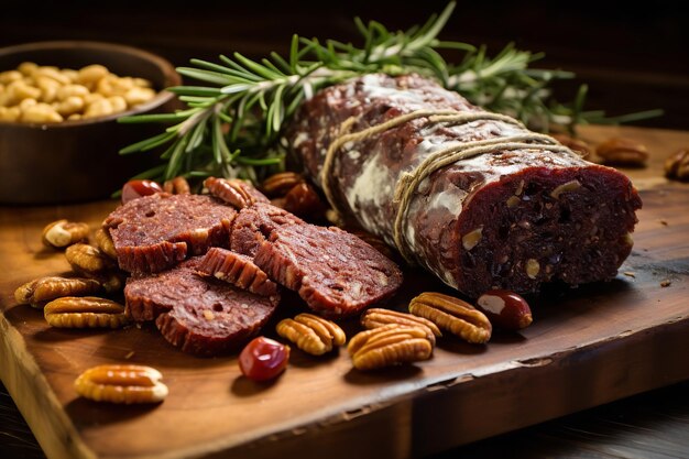 Photo rosemarysizzled salami dates and pecans christmas di