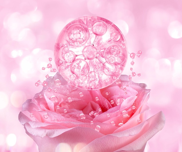 roses and bubble