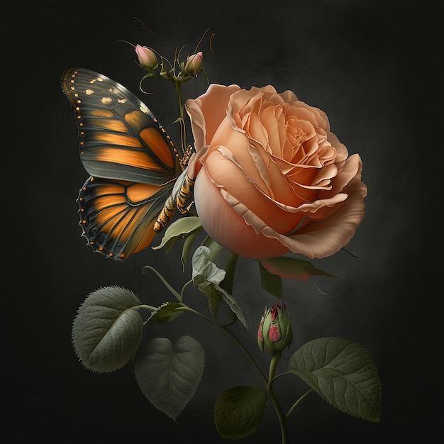 29 Roses Butterfly Wallpapers  WallpaperSafari