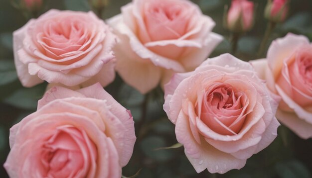 バラの花柄の背景