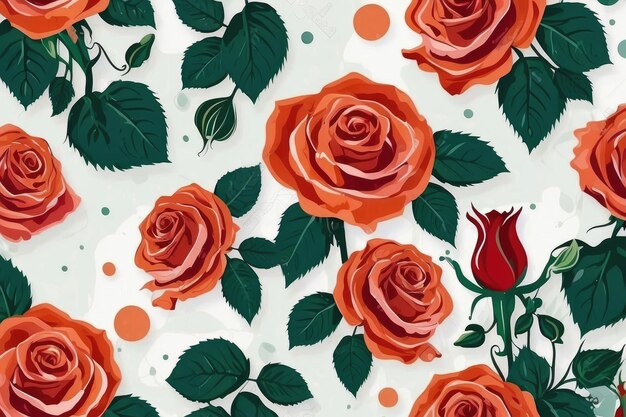 roses pattern