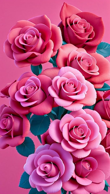 Roses Wallpaper AiGenerated