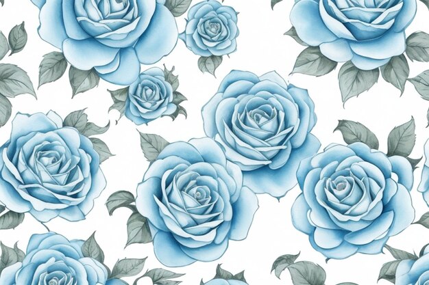 Rosewater Dreamscape Baby Blue and Pink Watercolor Patterns