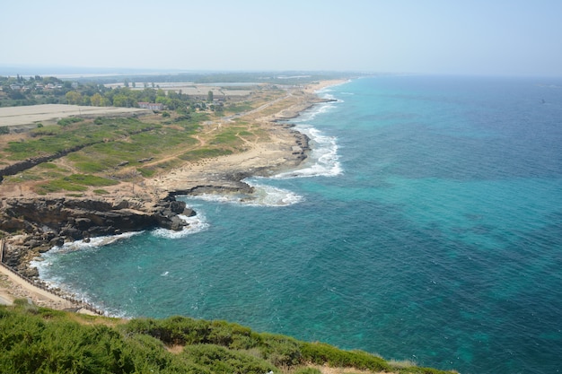 Rosh HaNikra Grottoos Natuurlijke zeegrotten aan de grens met Libanon en Israël