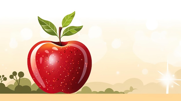 Rosh hashanah jewish holiday banner design with honey jar apple and pomegranate funny cartoon chara
