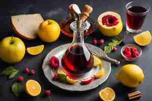 Photo rosh hashanah jewish new year holiday concept traditional symbols