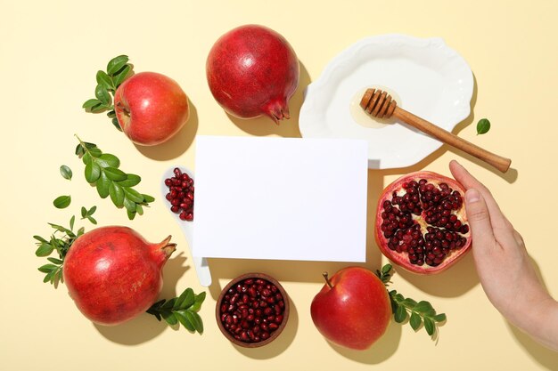 Rosh hashanah jewish New Year holiday concept