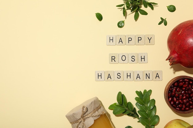 Rosh hashanah jewish New Year holiday concept