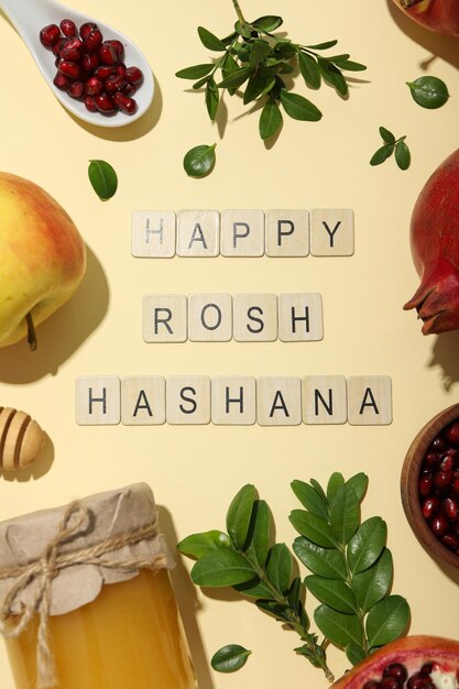 Photo rosh hashanah jewish new year holiday concept