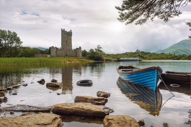 Ross Castle-ruïnes in Ierland